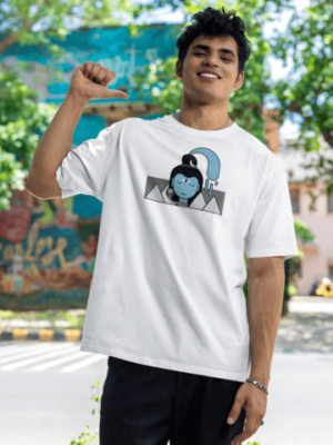Mahadev Oversized Premium Embroidery T-shirt