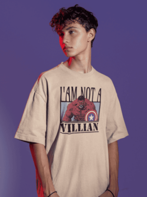Red Hulk Oversized Premium Graphic Tee