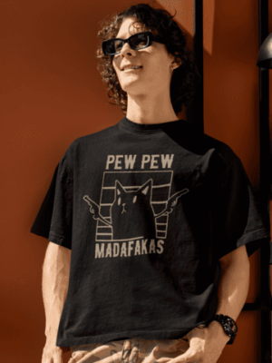 Killer Cat Oversized Premium Graphic Tee