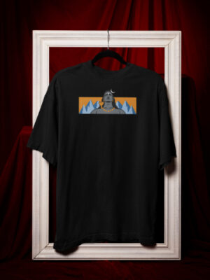 Adiyogi Oversized Premium Embroidery T-shirt